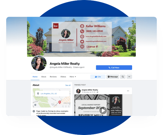 Real Estate Agent Facebook Page | Zentap